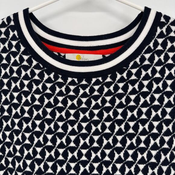 Boden Dress Women 6 Sweater Knee Midi Preppy Classic Office Career Dark Academia - Picture 4 of 9